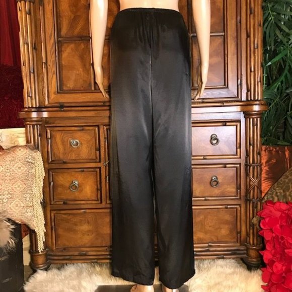 Jones New York Black Satin Logo Pajamas - Picture 6 of 12